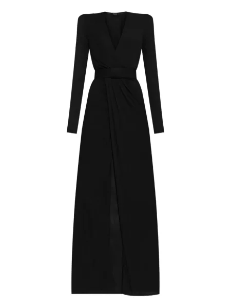 Rochie maxi Dsquared2 lungă de costum negru