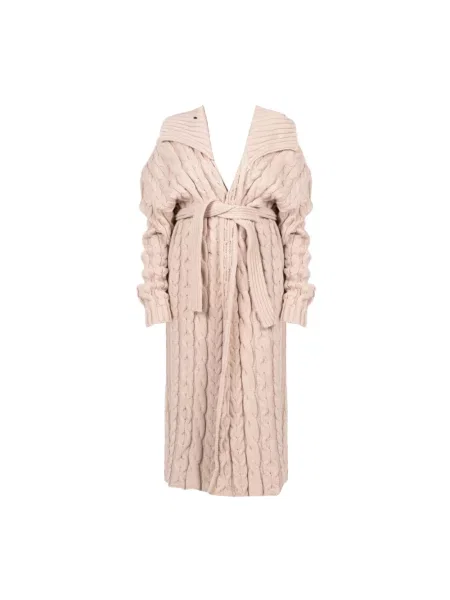 Długi kardigan La Haine Inside Us elegancki różowy