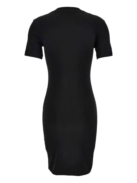 Rochie din denim Versace Jeans Couture cu imagine până la genunchi de costum negru