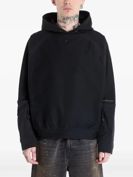 Hanorac cu glugă Nike tricotate cu autograf roz