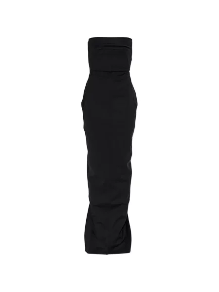 Rochie maxi Rick Owens fără bretele negru