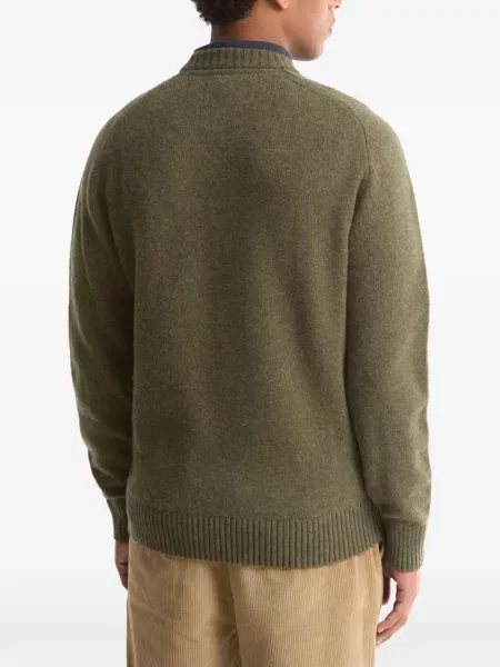 Pulover Barbour cu decolteu rotund verde