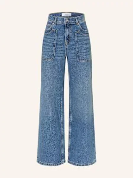 Ba&Sh Wide Leg Džíny Zoel blue blue jeans modré
