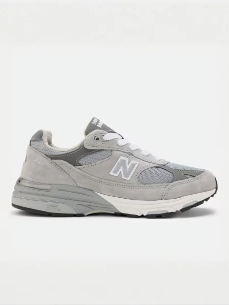 Замшевые повседневные кроссовки New Balance 990 серые