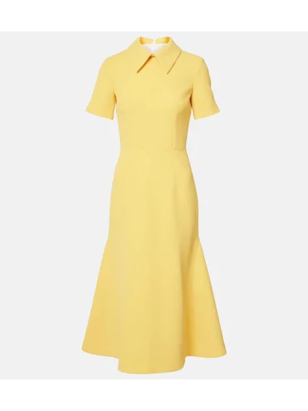 Rochie de cocktail Emilia Wickstead de costum galben