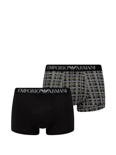 Boxeri Emporio Armani cu autograf negru