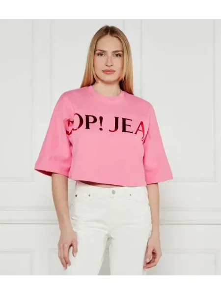Joop! Jeans Pulóver 57 | Cropped Fit rózsaszín