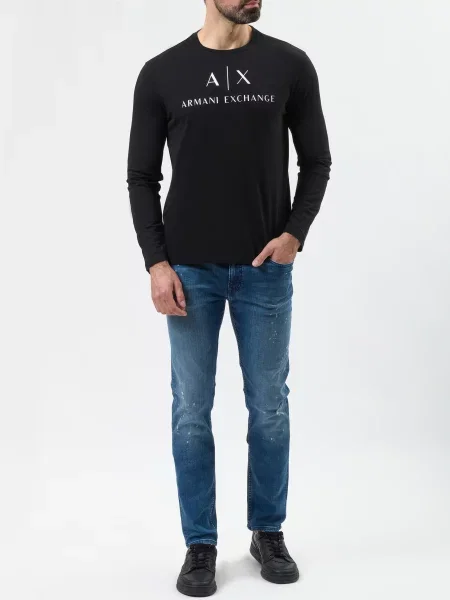 Лонгслив Armani Exchange черный