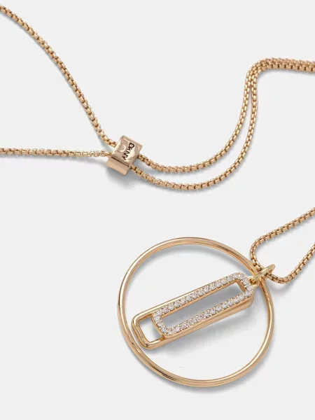 DKNY намисто з підвіскою металеве