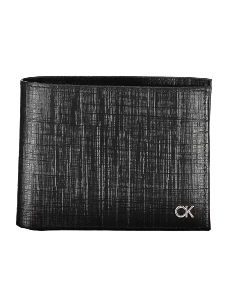 Portfel Calvin Klein skórzany elegancki czarny