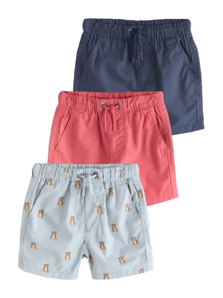 Next Pantaloni bleumarin / albastru pastel / brocart / deschis roșu