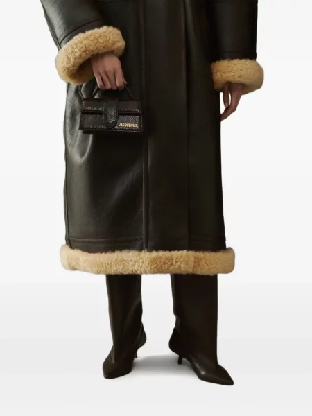 Geanta de piele Jacquemus din piele maro