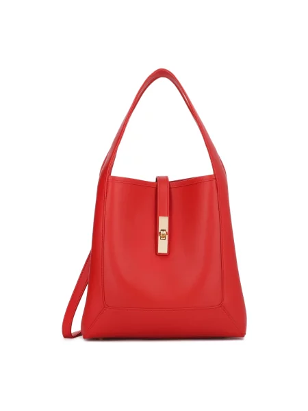 Torebka skórzana Kazar skórzana czerwona