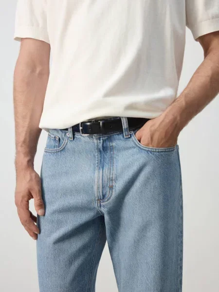Jeansy Sammy cropped carrot fit jasnoniebieski Mężczyzna 40 MANGO MAN