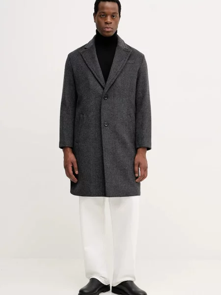 Palton Guess de lână gri