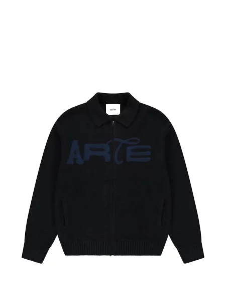 Pulover Arte Antwerp cu autograf negru