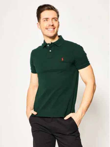 Krátky polokošeľa Polo Ralph Lauren s krátkymi rukávmi zelená