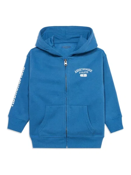 Abercrombie & Fitch Ζακέτα φούτερ μπλε ρουά λευκό