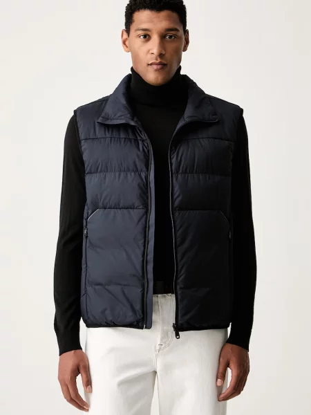 BOSS Green vestă pentru bărbați OW_Urbanex Puffer V verde