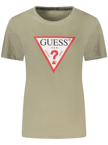 Tricou Guess Jeans scurt verde