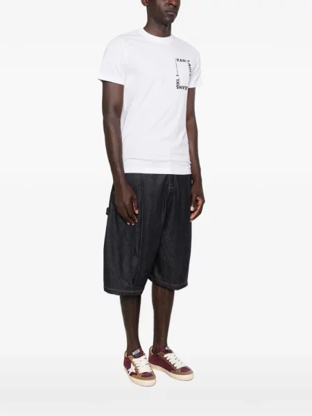 Tricou Karl Lagerfeld Jeans cu imagine alb