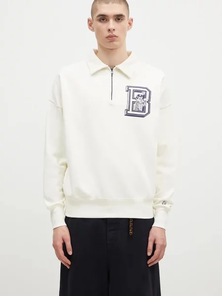 Billionaire Boys Club μπλούζα College Quarter Zip μπεζ