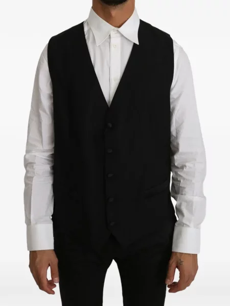 Vestă Dolce & Gabbana cu decolteu în V negru