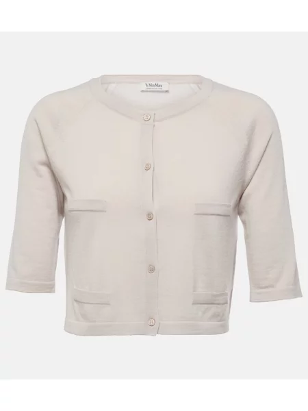 Cropp cardigan 's Max Mara de lână alb