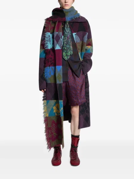 Lung fular Dries Van Noten de lână violet