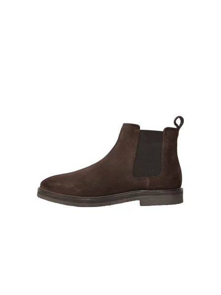 JACK & JONES Ghete chelsea JFWLISBON închis maro