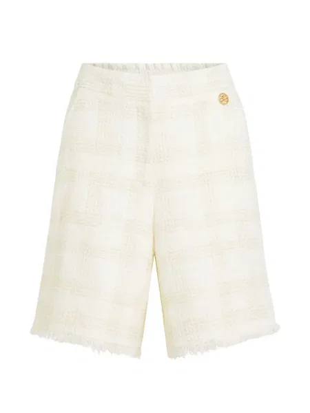 Pantaloni scurți Karl Lagerfeld cu franjuri