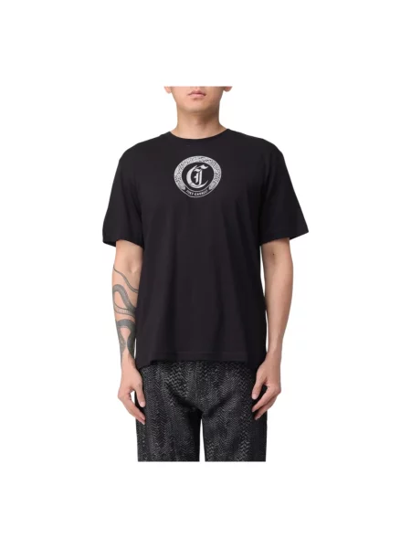 Koszulka Just Cavalli z logo czarna