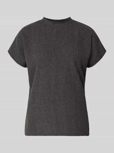 T-shirt z fakturowanym wzorem i okrągłym dekoltem Christian Berg Woman