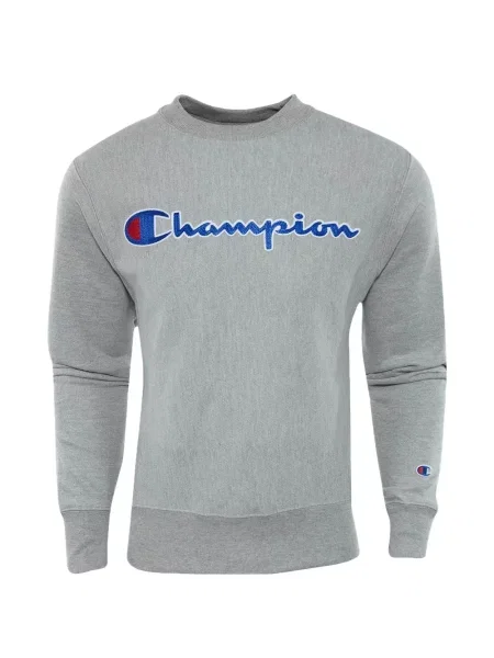 Суитчър Champion бродиран сиво