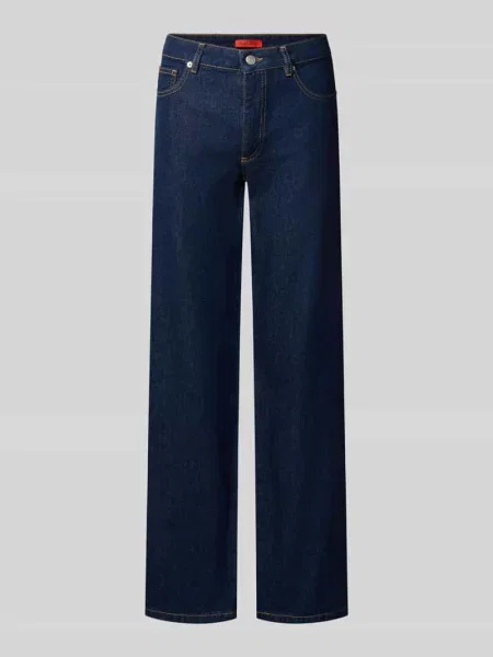 Max&Co. jeansy wide leg CALESSE granatowe