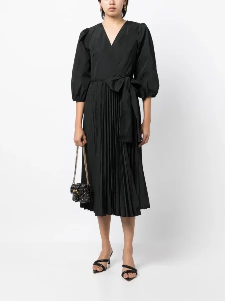 Plisuotas kostiumas suknele Red Valentino su lankeliu juoda