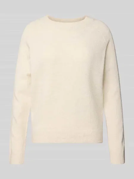Sweter o kroju regular fit z okrągłym dekoltem model RICA' Only biały