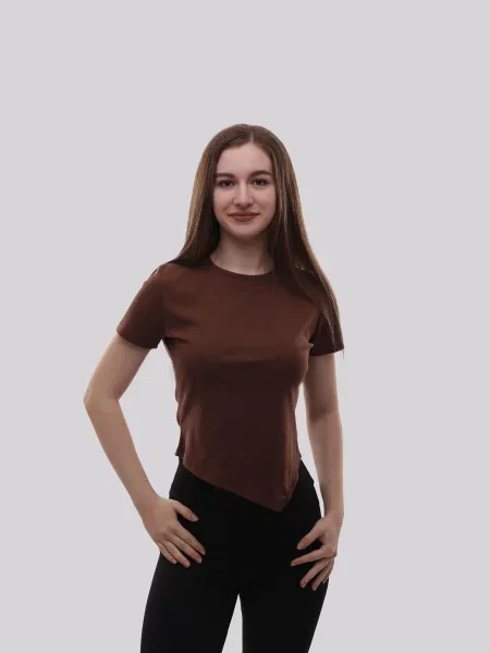 Футболка STREAM темно-коричневий віскоза/поліестер коричнева