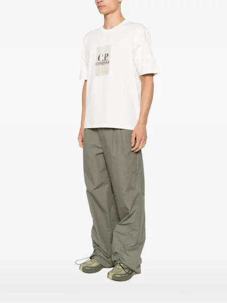Tricou C.p. Company cu broderie alb