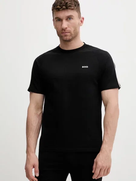 BOSS tricou loungewear pentru bărbați din Iconic T-Shirt negru
