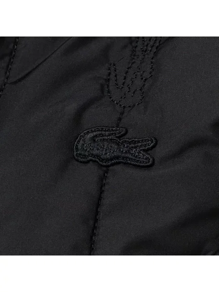 Жилет Lacoste с капюшоном с лого черный