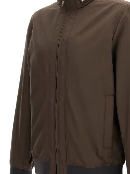 Geacă Woolrich cu guler înalt maro