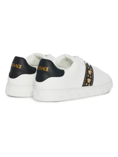 Sneakersy Versace z ćwiekami białe