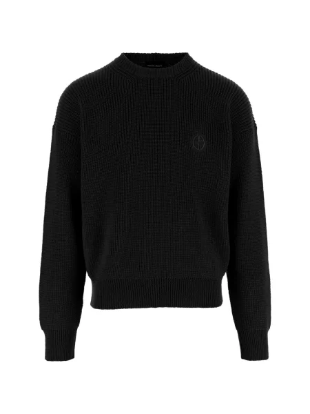 Pulover Giorgio Armani de lână cu autograf negru