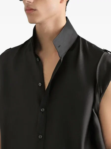 Cămașă Dolce & Gabbana scurtă negru