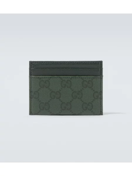 Portofel Gucci clasic din canvas verde