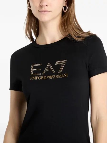 Rochie Ea7 Emporio Armani cu imagine negru