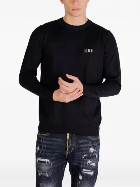 Sveter Icon Brand čierna