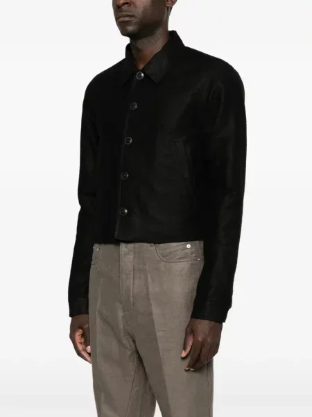 Decupat geacă Rick Owens negru