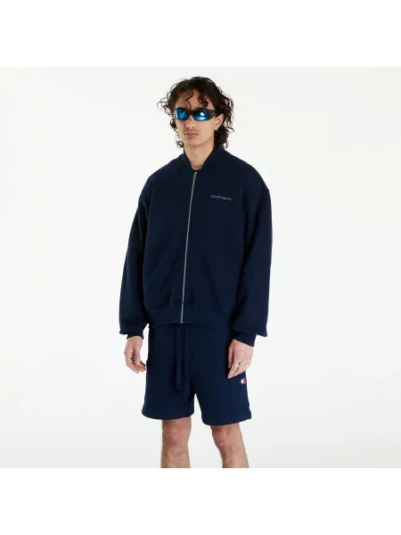 Tommy Jeans Hanorac BOMBER | Relaxed fit albastru închis